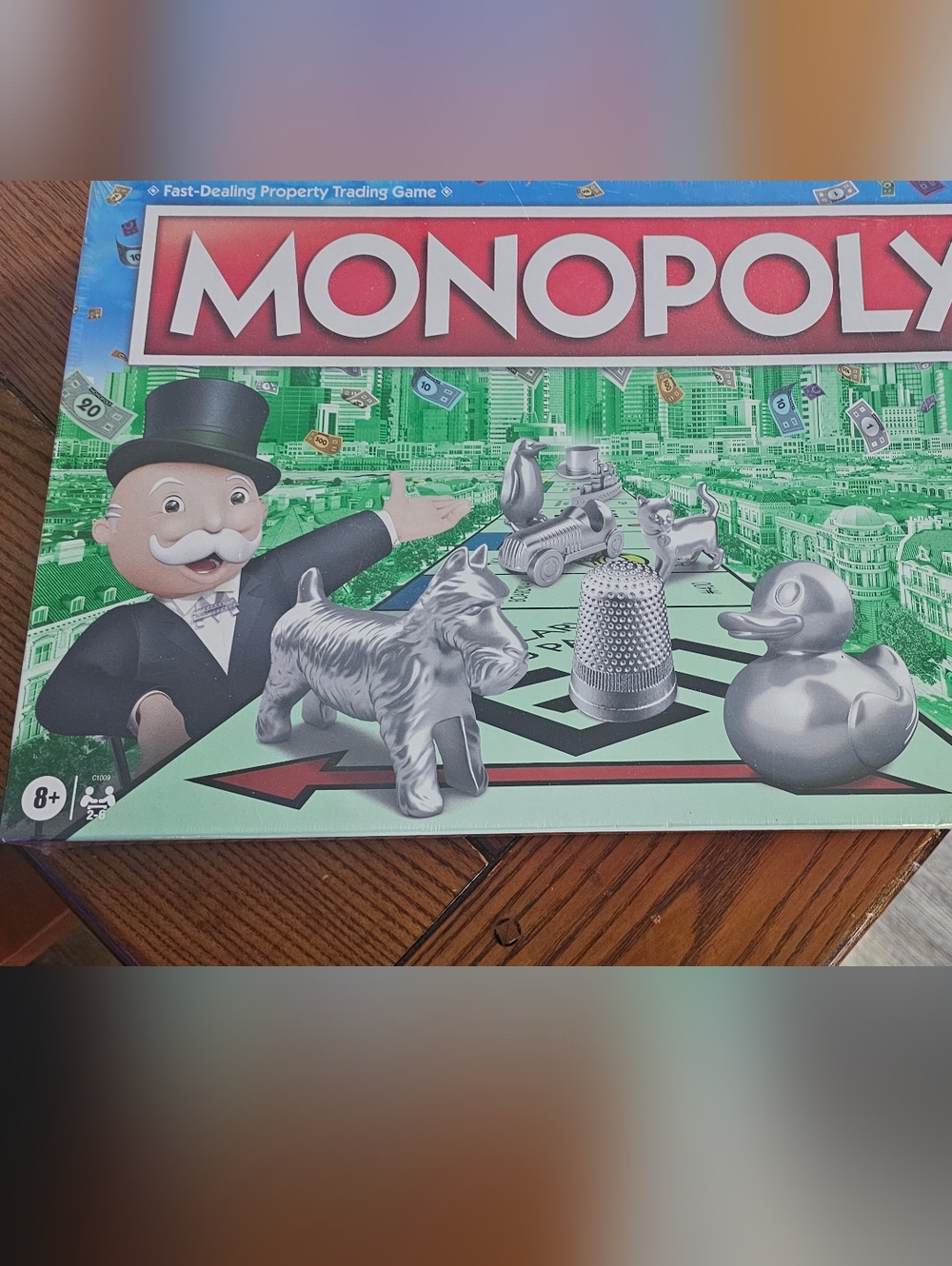 Monopoly Classic Board Game - Green Box with Silver Tokens- New Unopened